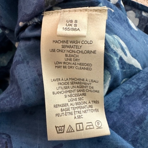 ANTHROPLOGIE PILCRO Womens S The Tavi Ruffled Buttondown Top Shirt Floral Beach - Picture 14 of 16